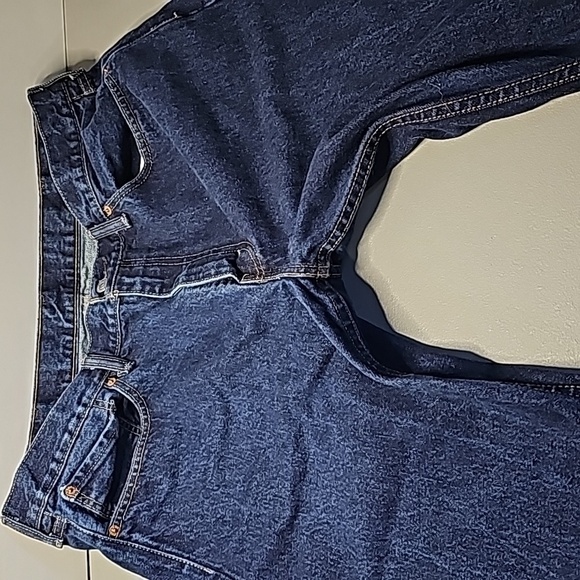 Levis 505 dark wash 38x34 straight leg jeans - Picture 6 of 7